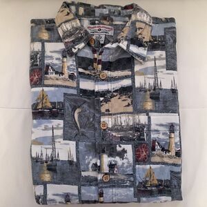 Boca Classics Short Sleeve Bottoms Down Men’s Shirt Size XL